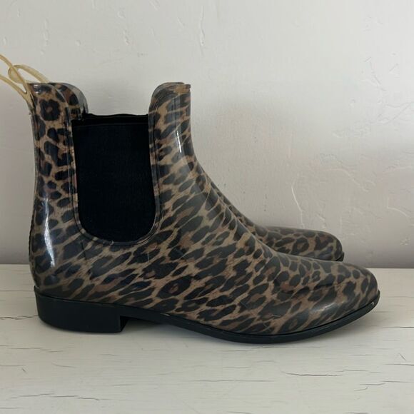 Sam‎ Edelman Tinsley Rain Boots Leopard Print Waterproof Size 9 - Picture 1 of 7